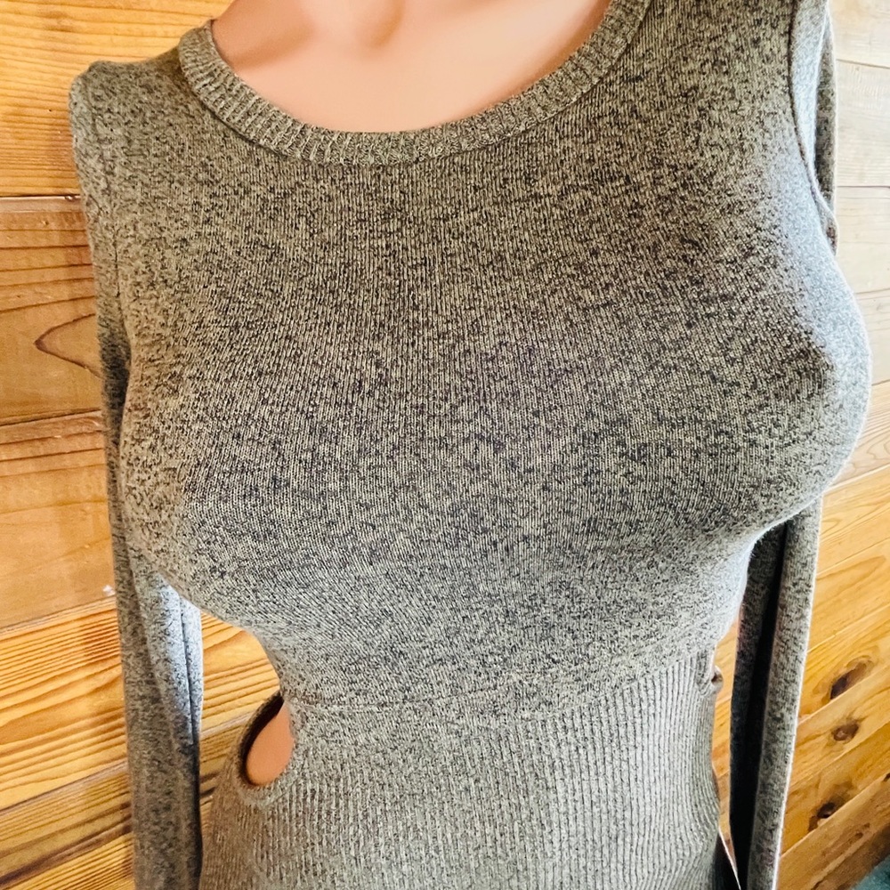Fabulous Layered CUT-OUT Stretch Knit DRESS Small - Picture 11 of 14